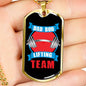 "Dad Bod Lifting Team" Dog Tag And Chain - Engraving & Gold Options!