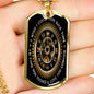 "Turn Back Time" Dog Tag And Chain - Engraving & Gold Options!