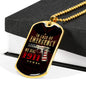 "In Case Of Emergency Dial 1911" - Dog Tag And Chain - Engraving & Gold Options!