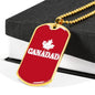 "CANADAD" Dog Tag And Chain - Engraving & Gold Options!