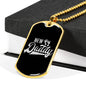 "New Daddy" Dog Tag And Chain - Engraving & Gold Options!