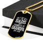 "Best Dads Promoted To Grandpa" Dog Tag And Chain - Engraving & Gold Options!