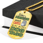 "Some Heros Wear Capes" Dog Tag And Chain - Engraving & Gold Options!