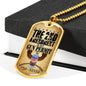 "2 A Permit" Dog Tag And Chain - Engraving & Gold Options!