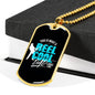 "Reel Cool Dad" Dog Tag And Chain - Engraving & Gold Options!