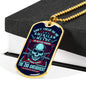 "Don't Tread On Me 2 A" - Dog Tag And Chain - Engraving & Gold Options!