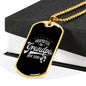 "Promoted to Grandpa" Dog Tag And Chain - Engraving & Gold Options!
