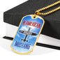 "N American Mustang" Dog Tag And Chain - Engraving & Gold Options!