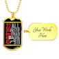"Faster Than 911" Dog Tag And Chain - Engraving & Gold Options!