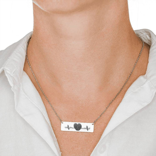 Heartbeat Bar Necklace