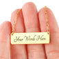 Heartbeat Bar Necklace
