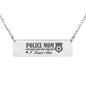 Police Mom Bar Necklace