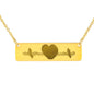 Heartbeat Bar Necklace