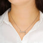 Love Pendant Necklace with Cubic Zirconia