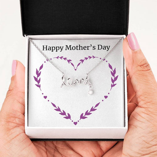 Love Pendant Necklace with Cubic Zirconia