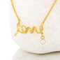 Love Pendant Necklace with Cubic Zirconia