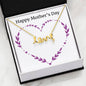 Love Pendant Necklace with Cubic Zirconia
