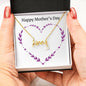 Love Pendant Necklace with Cubic Zirconia