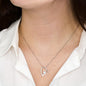 Mom From Son Cubic Zirconia Heart Pendant Necklace