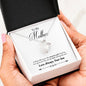 Mom From Son Cubic Zirconia Heart Pendant Necklace
