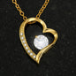 Mom From Son Cubic Zirconia Heart Pendant Necklace