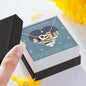 My Other Half - Interlocking Hearts - Lighted Mahogany Style Box Option