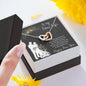 Future Wife - Interlocking Hearts - Lighted Mahogany Style Box Option