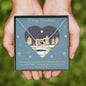 My Other Half - Interlocking Hearts - Lighted Mahogany Style Box Option
