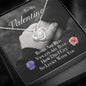 Valentine Love Knot Necklace - Lighted Mahogany Style Box Option!