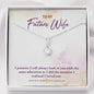 I Promise I Will - Alluring Beauty Necklace - Lighted Mahogany Style Box Option