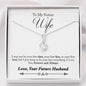 To Future Wife - Alluring Beauty Necklace - Lighted Mahogany Style Box Option