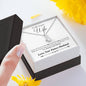To Future Wife - Alluring Beauty Necklace - Lighted Mahogany Style Box Option