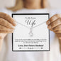 To Future Wife - Alluring Beauty Necklace - Lighted Mahogany Style Box Option