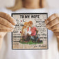 To My Wife - Alluring Beauty Necklace - Lighted Mahogany Style Box Option