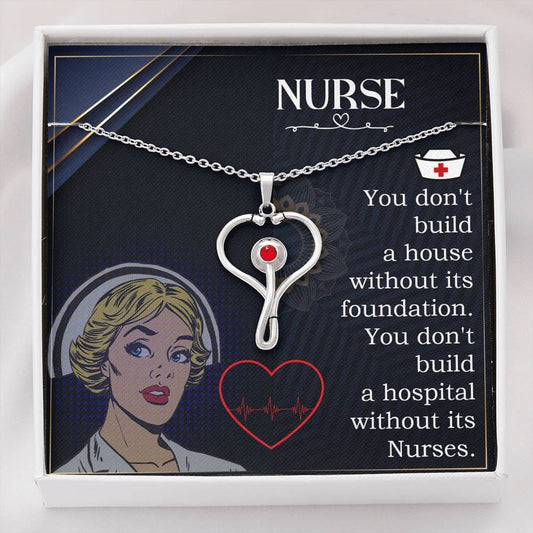 Nurse Foundation Stethoscope Necklace -