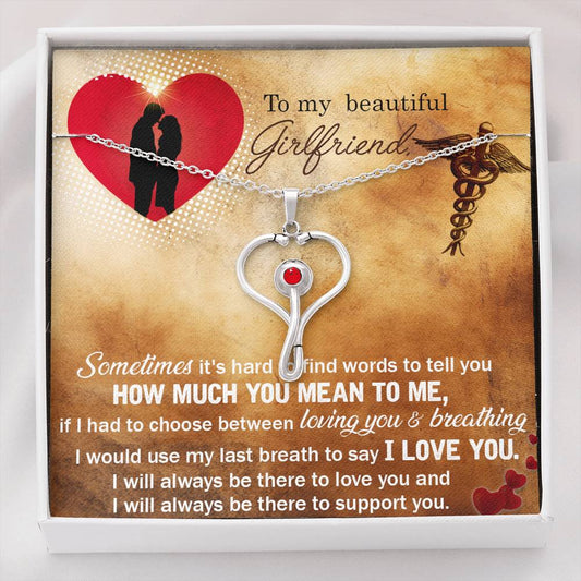 Beautiful Nurse Girlfriend Stethoscope Necklace -