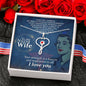 Nurse Wife Beacon Stethoscope Necklace