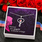 Nurses Are Angels Stethoscope Necklace -