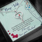 Nurse Wife Brighten My Day Stethoscope Necklace Alluring Beauty Necklace - Lighted Mahogany Style Box Option!