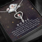 Born To Be A Nurse Stethoscope Necklace -