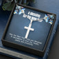 A Blessing - Artisan Crafted Cross - Lighted Mahogany Style Box Option