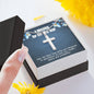 A Blessing - Artisan Crafted Cross - Lighted Mahogany Style Box Option