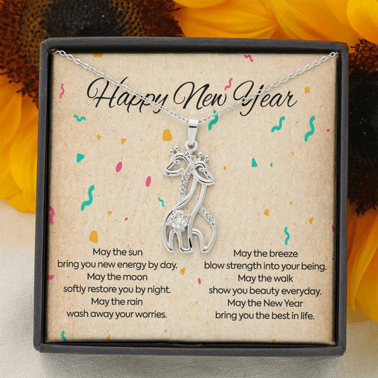 Happy New Year - Graceful Love Giraffe Necklace
