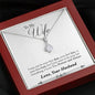 To Wife - Forever & Always - Alluring Beauty Necklace - Lighted Mahogany Style Box Option