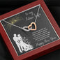 Future Wife - Interlocking Hearts - Lighted Mahogany Style Box Option
