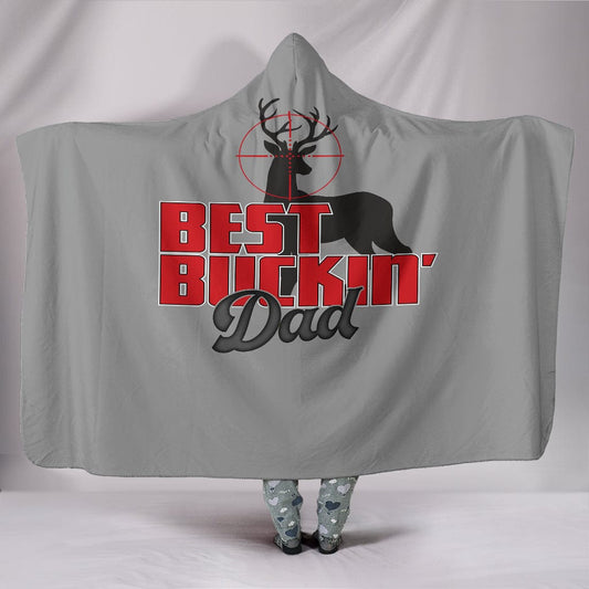 Best Buckin' Dad Hooded Blanket