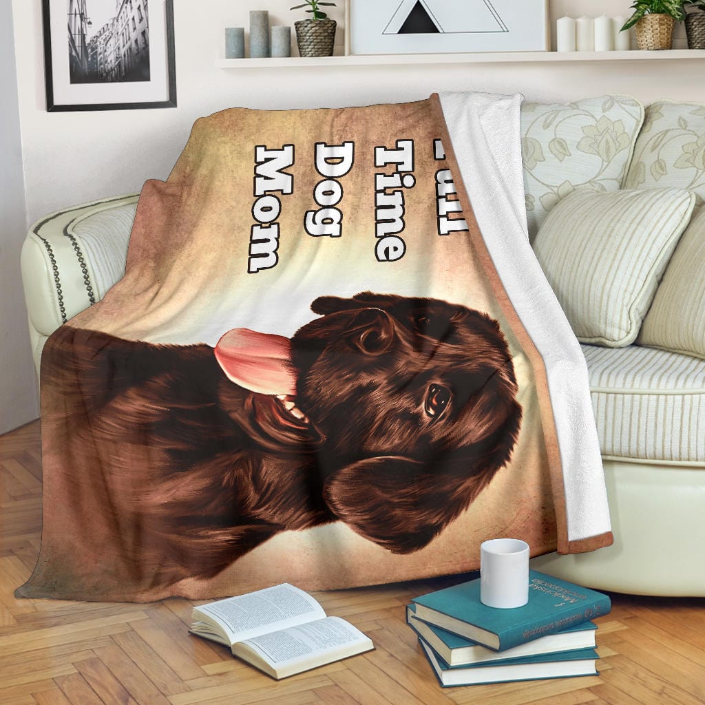 Full Time Dog Mom Premium Fleece Blanket