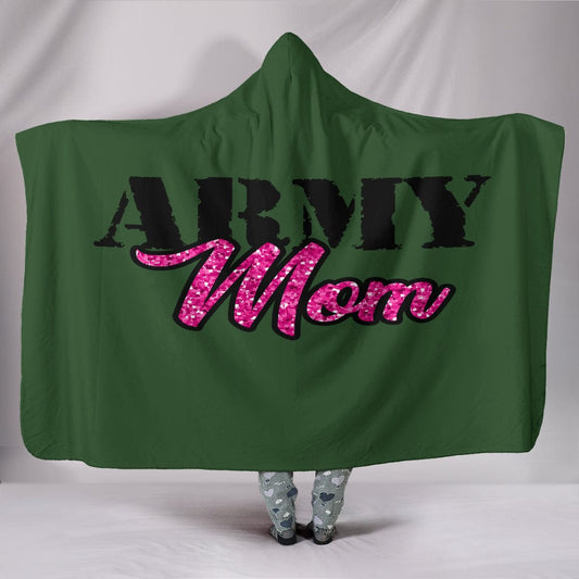 Army Mom Hooded Blanket