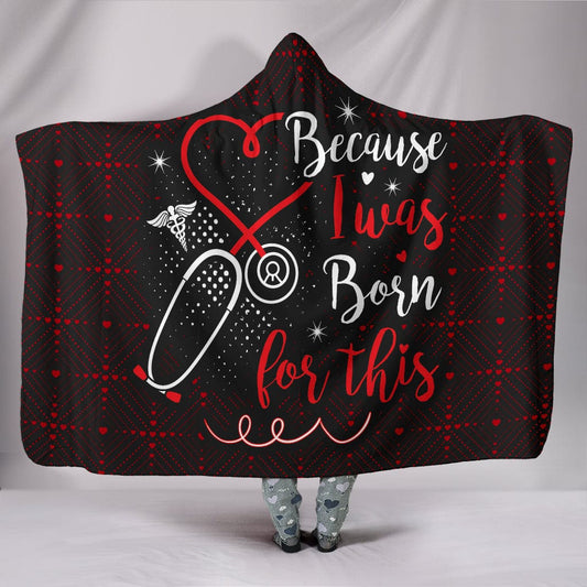 Born For Nursing Hooded Blanket