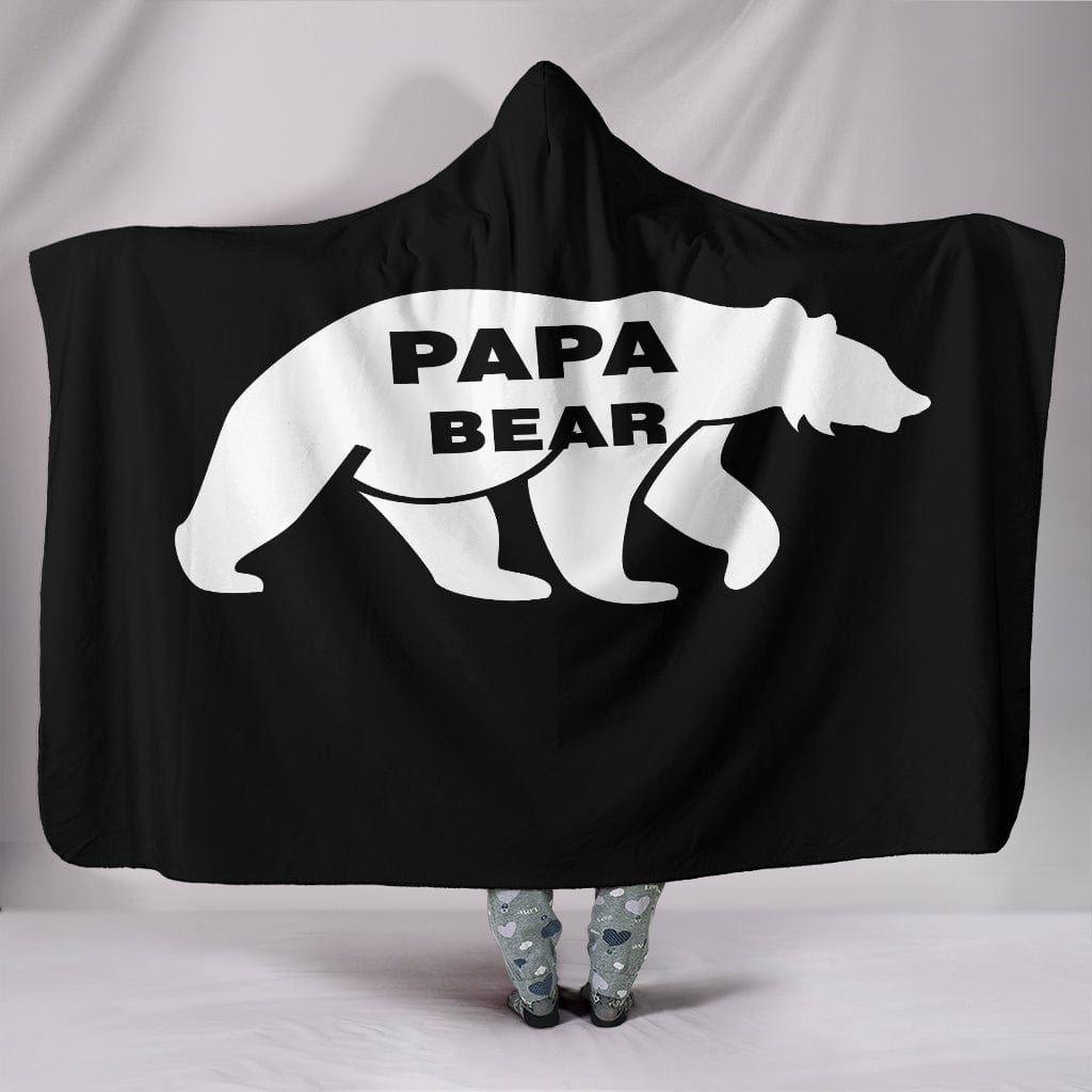 Papa Bear Hooded Blanket